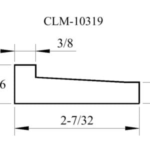 CLM-10319 profile line drawing.