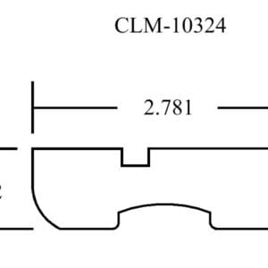 Line drawing of CLM-10324 part.