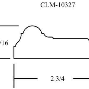 CLM-10327 molding profile diagram.