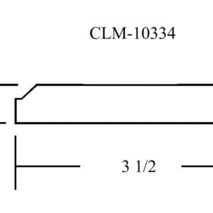 CLM-10334, 3 1/2 x 1/2 inch molding.