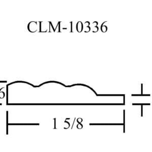 CLM-10336 moulding profile diagram.