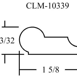 CLM-10339 molding profile diagram.