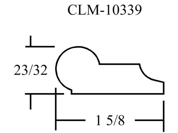 CLM-10339 molding profile diagram.