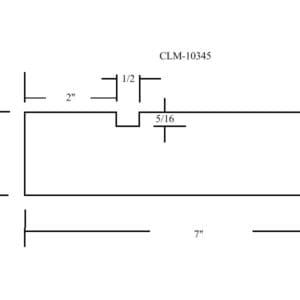 Diagram of CLM-10345 with dimensions.