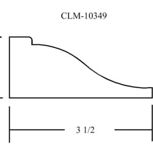 Casing profile, 1 1/2" x 3 1/2"