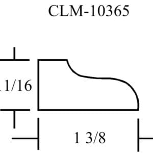 CLM-10365 molding profile diagram.