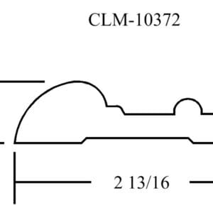 CLM-10372 molding profile diagram.