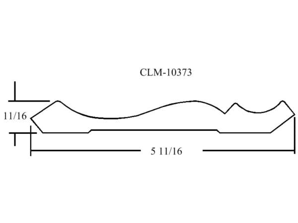 Casing profile, CLM-10373, 5 11/16" long.