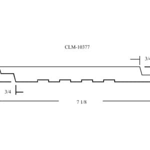 Diagram of CLM-10377 with measurements.