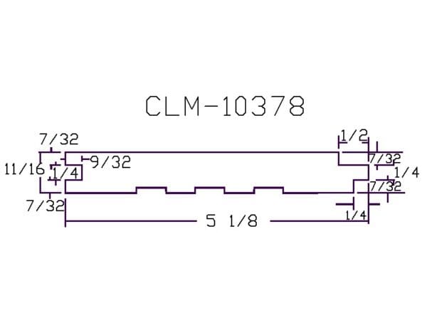 CLM-10378 part diagram dimensions.