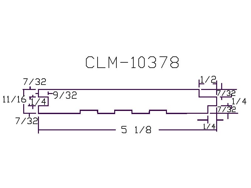 CLM-10378 part diagram dimensions.