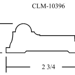 CLM-10396 molding profile diagram.