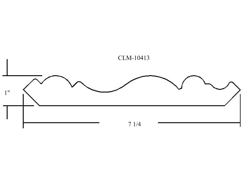 CLM-10413 molding profile diagram.