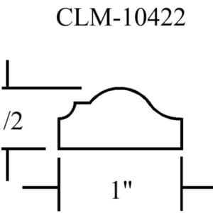 CLM-10422 molding profile diagram.