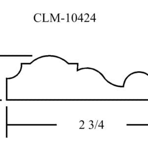 CLM-10424 molding profile diagram.