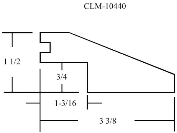 CLM-10440, diagram with dimensions.