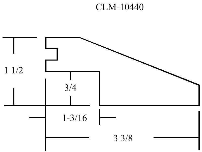 CLM-10440, diagram with dimensions.