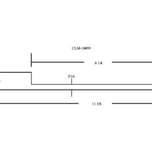 Diagram of CLM-10459 with measurements.