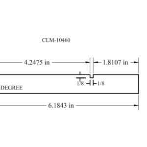 Diagram of CLM-10460 with dimensions.