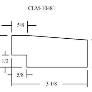 CLM-10481 diagram with dimensions.