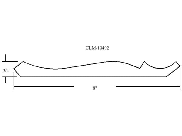 Diagram of molding profile CLM-10492.