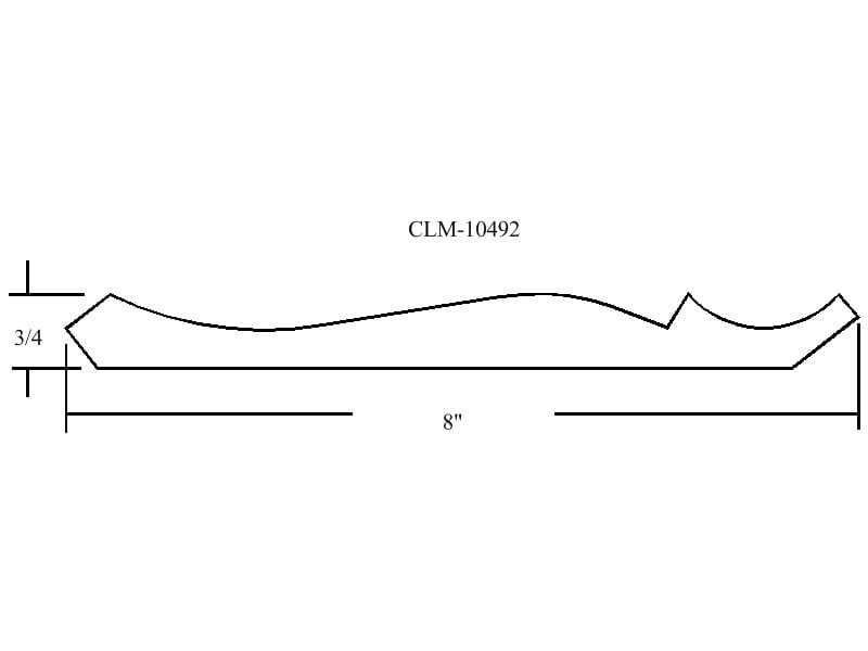 Diagram of molding profile CLM-10492.