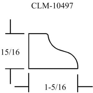 CLM-10497 curved molding diagram.