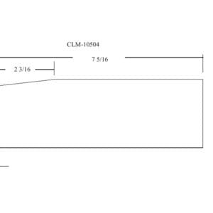 Diagram of CLM-10504 with dimensions.