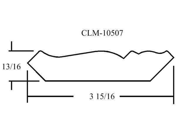 Diagram of CLM-10507 dimensions.