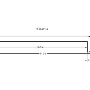 Line drawing of a CLM-10510 part.