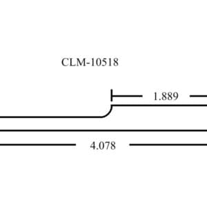 CLM-10518 technical drawing with dimensions.