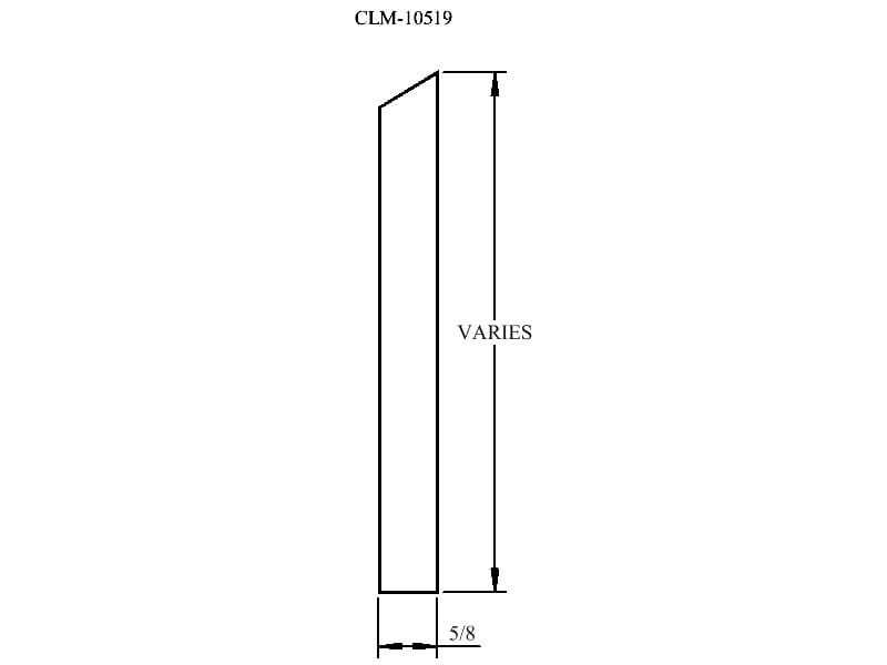 Line drawing of a rectangular shape.