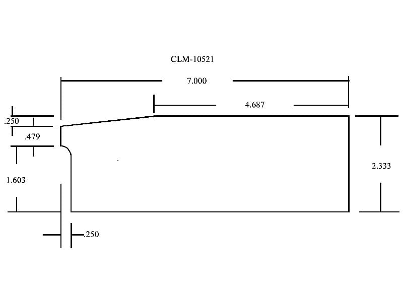 CLM-10521, black and white diagram.