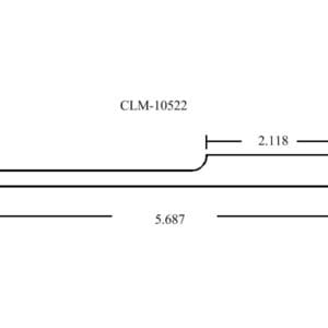 CLM-10522 technical drawing with dimensions.