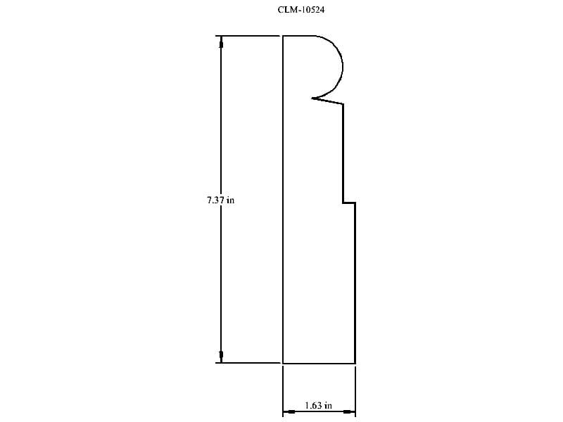 Line drawing of a rounded rectangular shape.