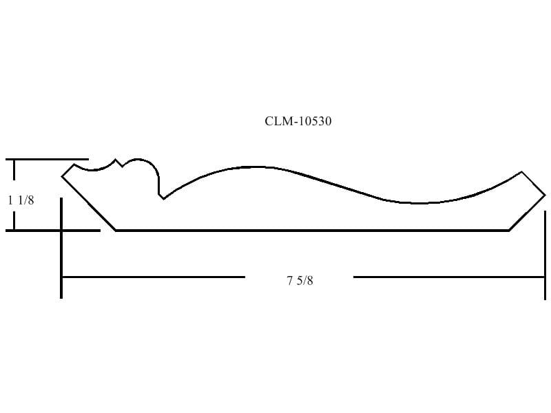 Casing profile CLM-10530, 7 5/8" x 1 1/8"