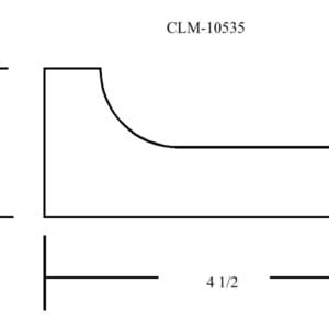 CLM-10535 molding profile diagram.