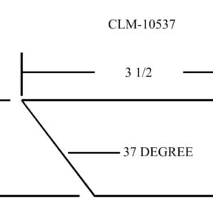 Diagram of a trapezoid with dimensions.