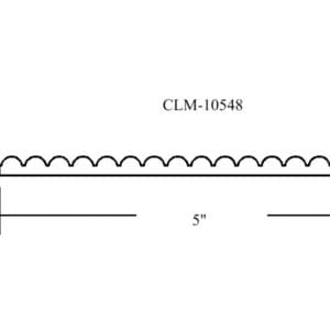 CLM-10548, 5-inch scalloped trim.