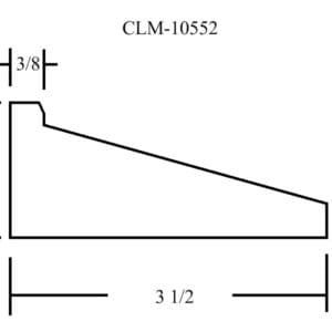 Diagram of a CLM-10552 moulding.