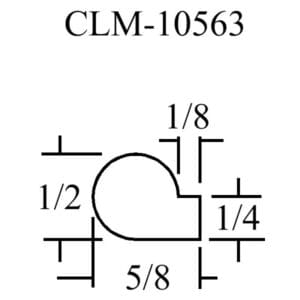 Diagram of CLM-10563 with dimensions.