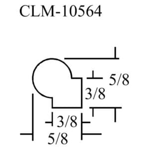 CLM-10564, part diagram, 5/8", 3/8"