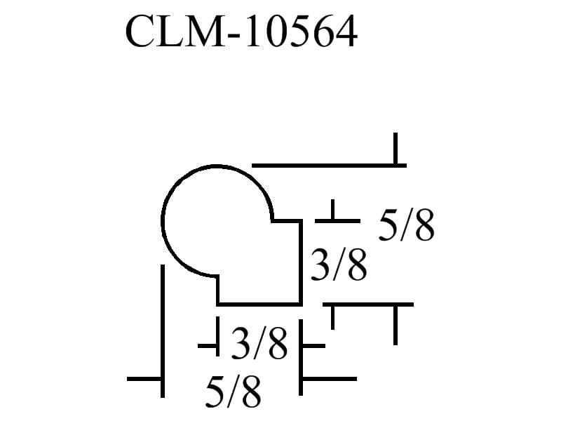 CLM-10564, part diagram, 5/8", 3/8"