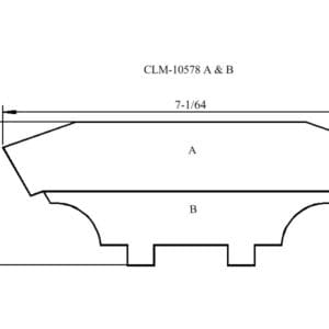 CLM-10578 A & B molding diagram.