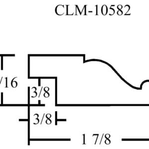 CLM-10582 molding profile diagram.