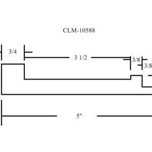 Diagram showing measurements in inches.