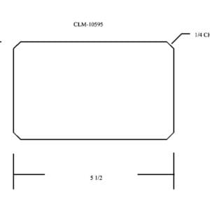 CLM-10595 rectangle with chamfered corners