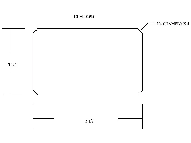 CLM-10595 rectangle with chamfered corners