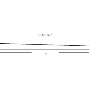 CLM-10610 9" tapered edge 1/2" to 1/4"