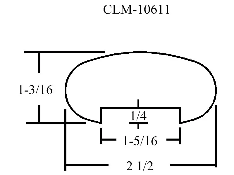 Line drawing of a CML-10611 part.